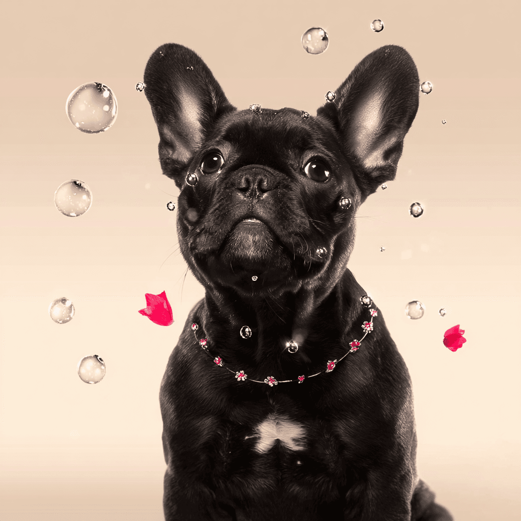 Beauty macro product ad pet portrait example