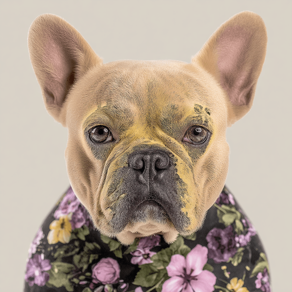Floral Bodypaint Studio Portrait pet portrait example