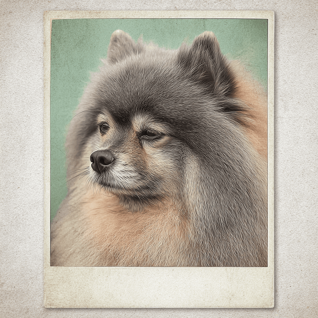 Polaroid snapshot aesthetic pet portrait example