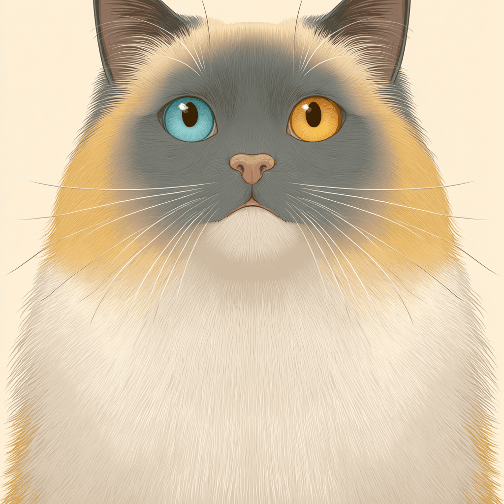 Kawaii pastel stationery pet portrait example